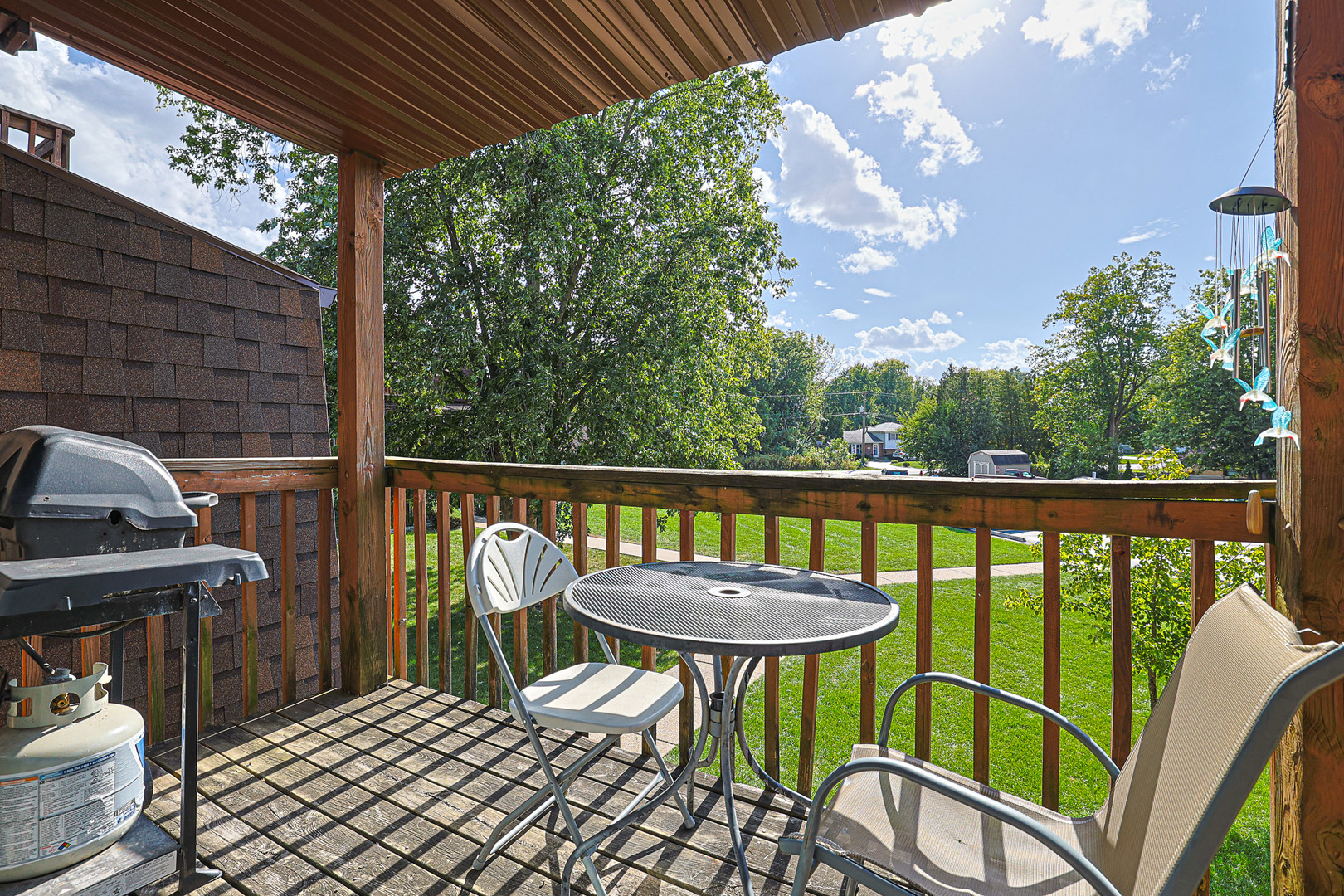 19380 Wolf Road, Unit 6 Mokena, IL 60448 - Photo 15 of 27 a view of a chairs and table in the balcony