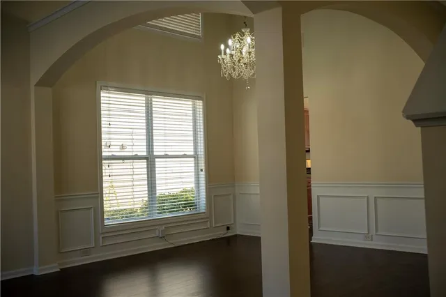 a view of a livingroom with a window