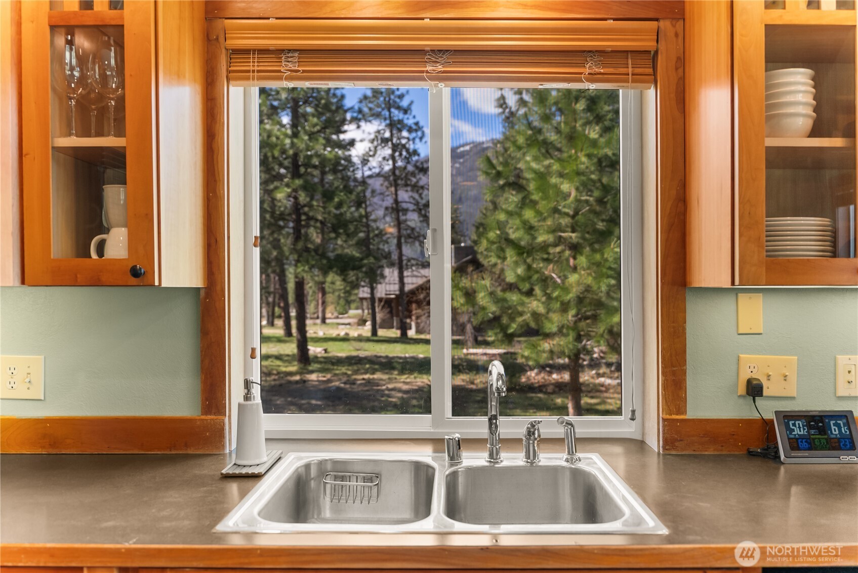 7 Last Chance Road Mazama, WA 98833 - Photo 19 of 40 a view of a sink and a window