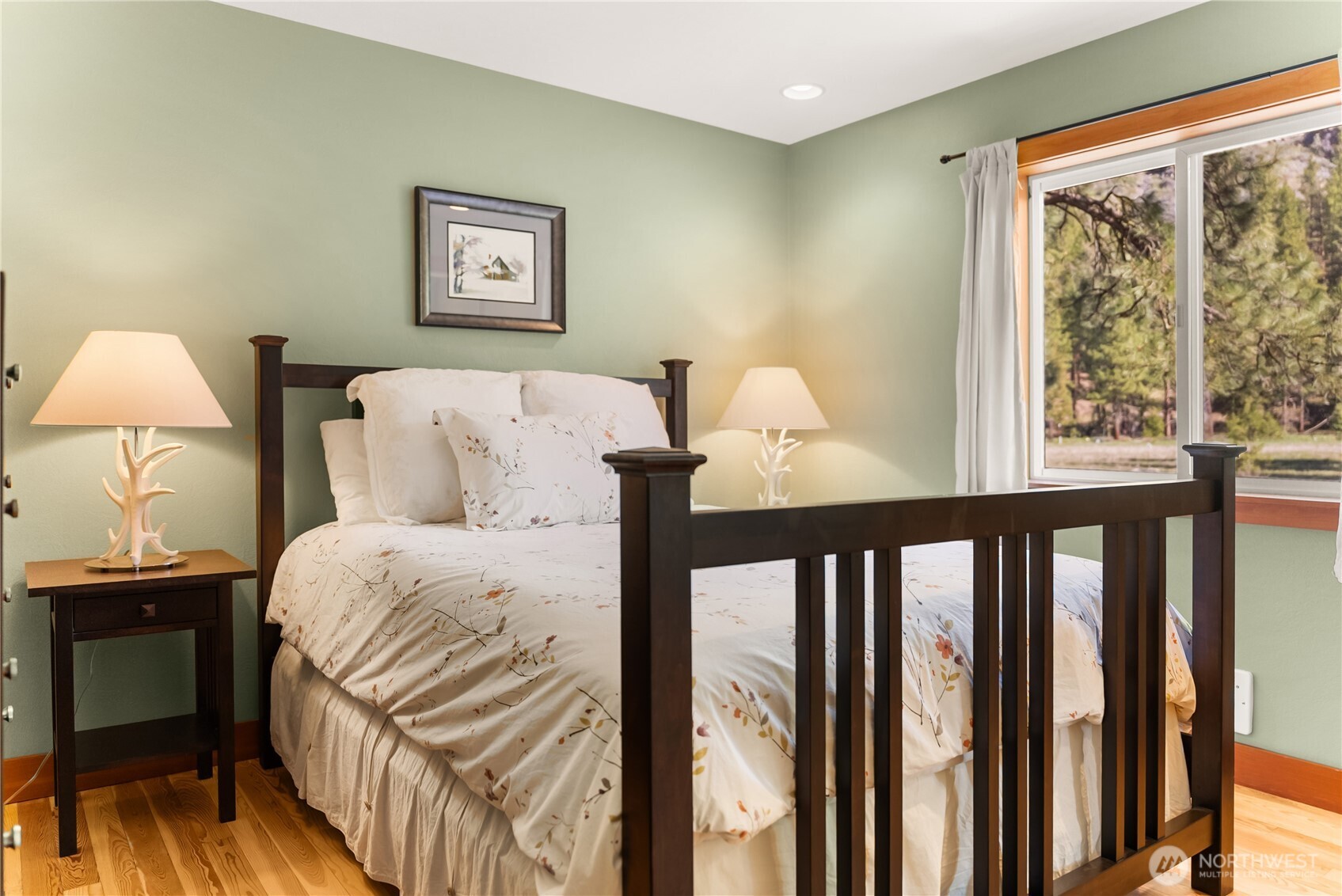 7 Last Chance Road Mazama, WA 98833 - Photo 10 of 40 a bedroom with a bed and a window