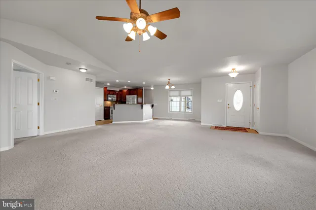 a view of a livingroom with a fireplace