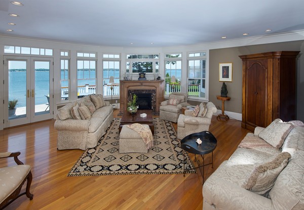 37 Bradlee Road Marblehead, MA 01945 - Photo 10 of 24 a living room with furniture and a fireplace