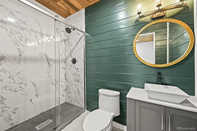 a view of balcony with a table and chairs