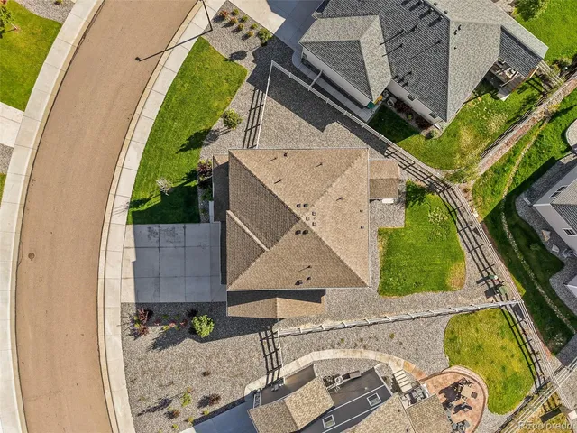 an aerial view of a city