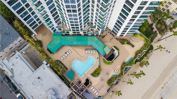 an aerial view of a city