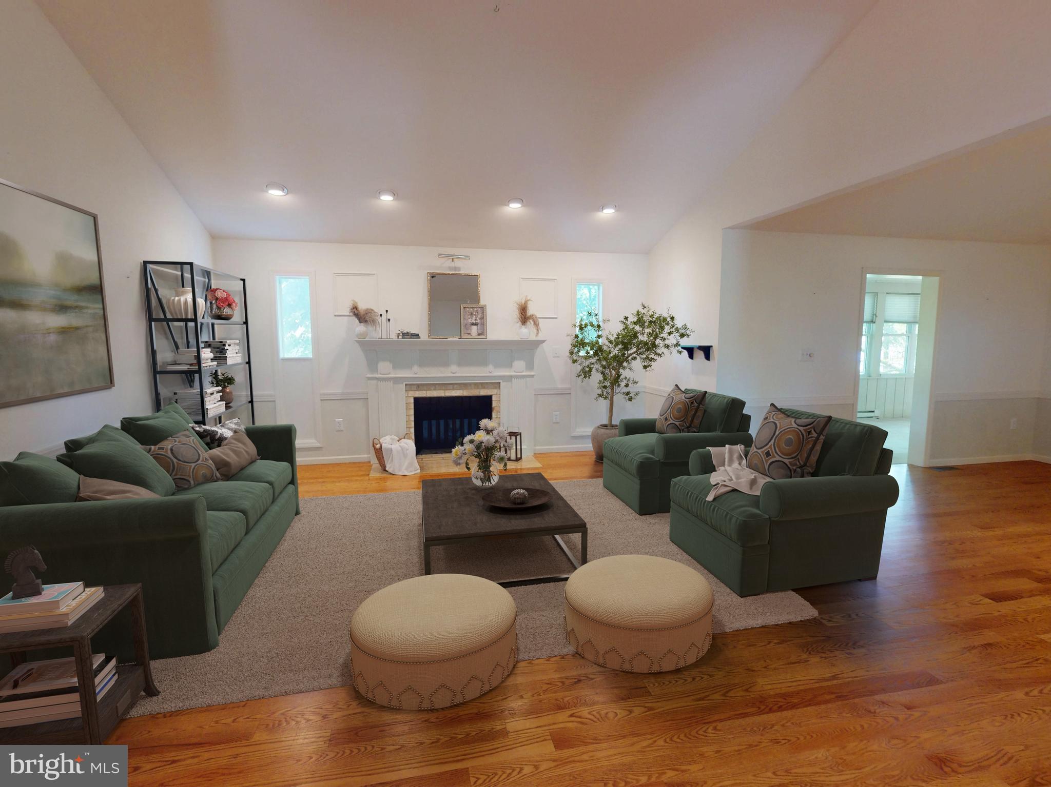 128 Colonial Court State College, PA 16801 - Photo 3 of 39 a living room with furniture and a fireplace
