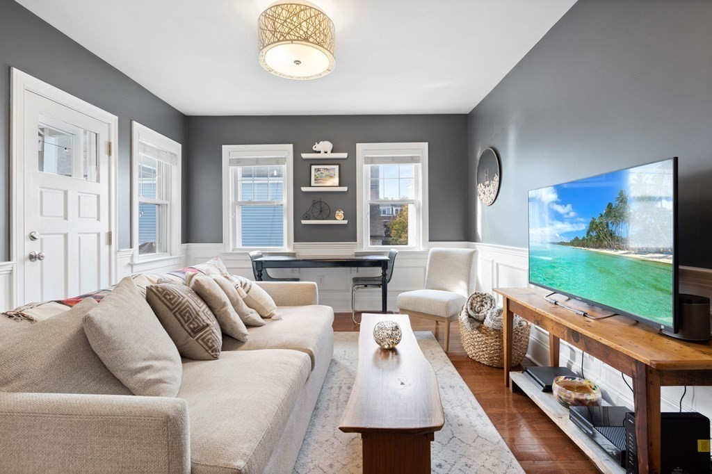 293 West 2nd Street, Unit 3 Boston, MA 02127 - Photo 1 of 25 a living room with furniture tv and a window