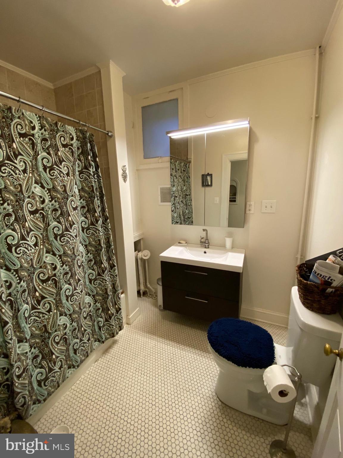 5713 Roland Avenue Baltimore, MD 21210 - Photo 19 of 29 a bathroom with a sink toilet and shower