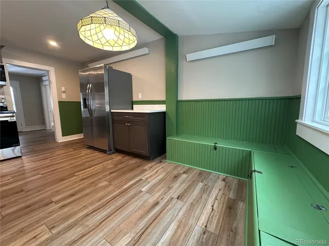 a view of a room with washer and dryer