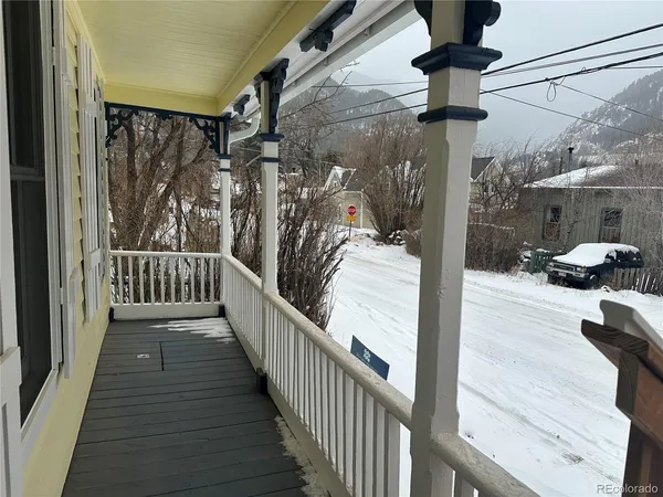 a view of a balcony