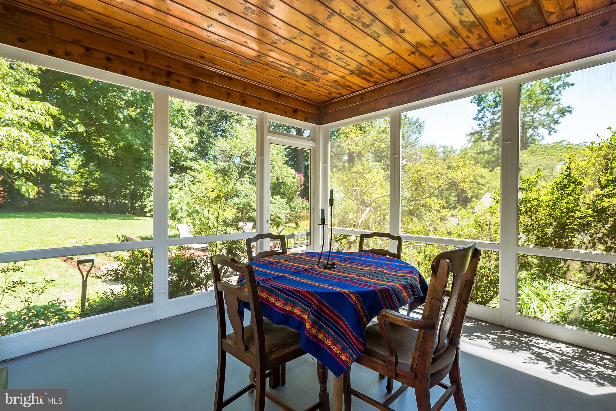 8813 Walnut Hill Road Chevy Chase, MD 20815 - Photo 26 of 30 Exterior (Rear) screened in back porch