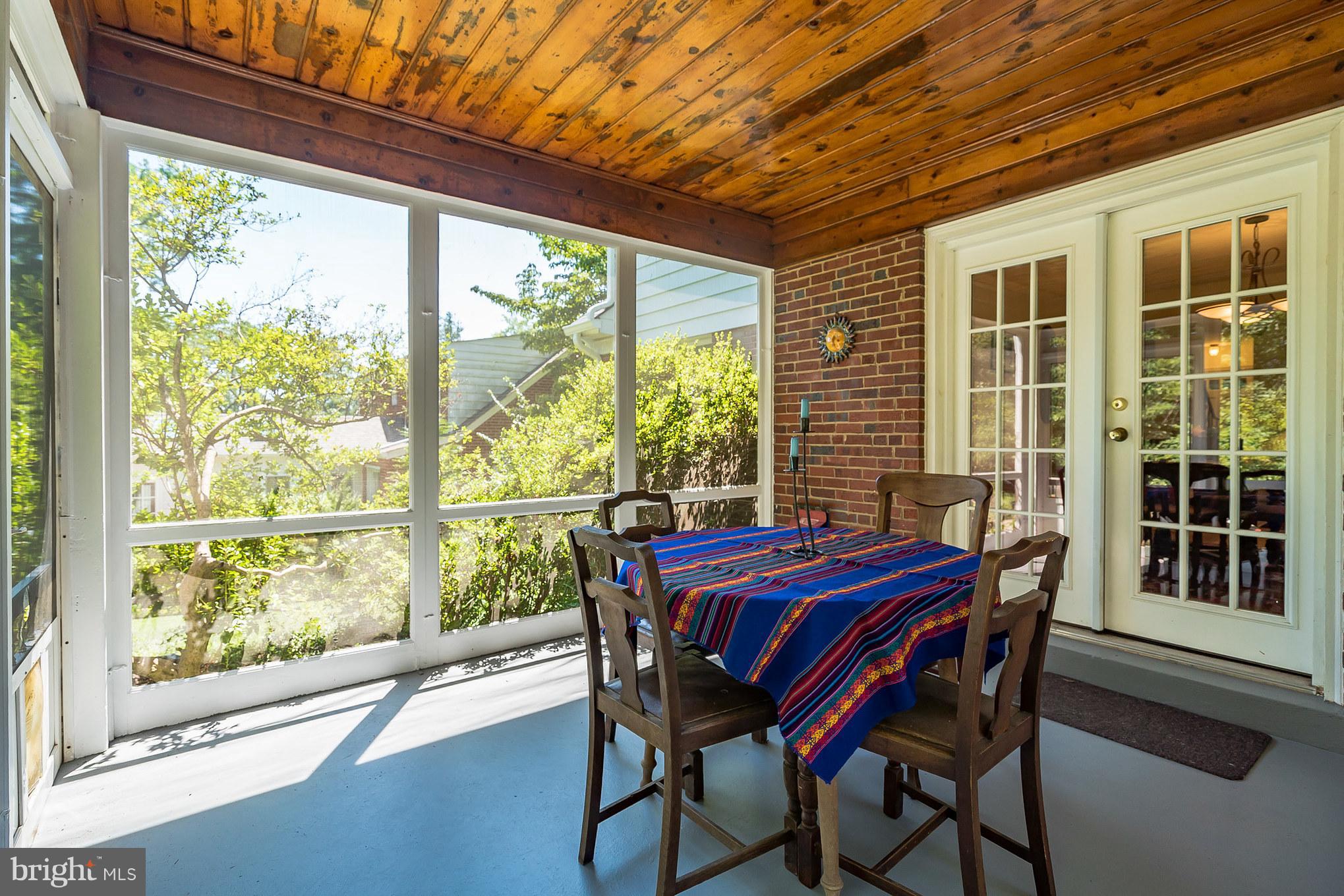 8813 Walnut Hill Road Chevy Chase, MD 20815 - Photo 27 of 30 Exterior (Rear) screened in back porch