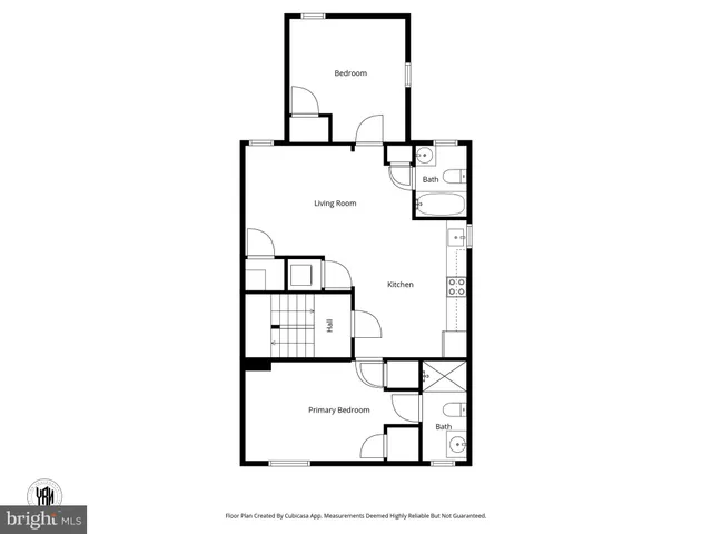 a picture of a bench in the window