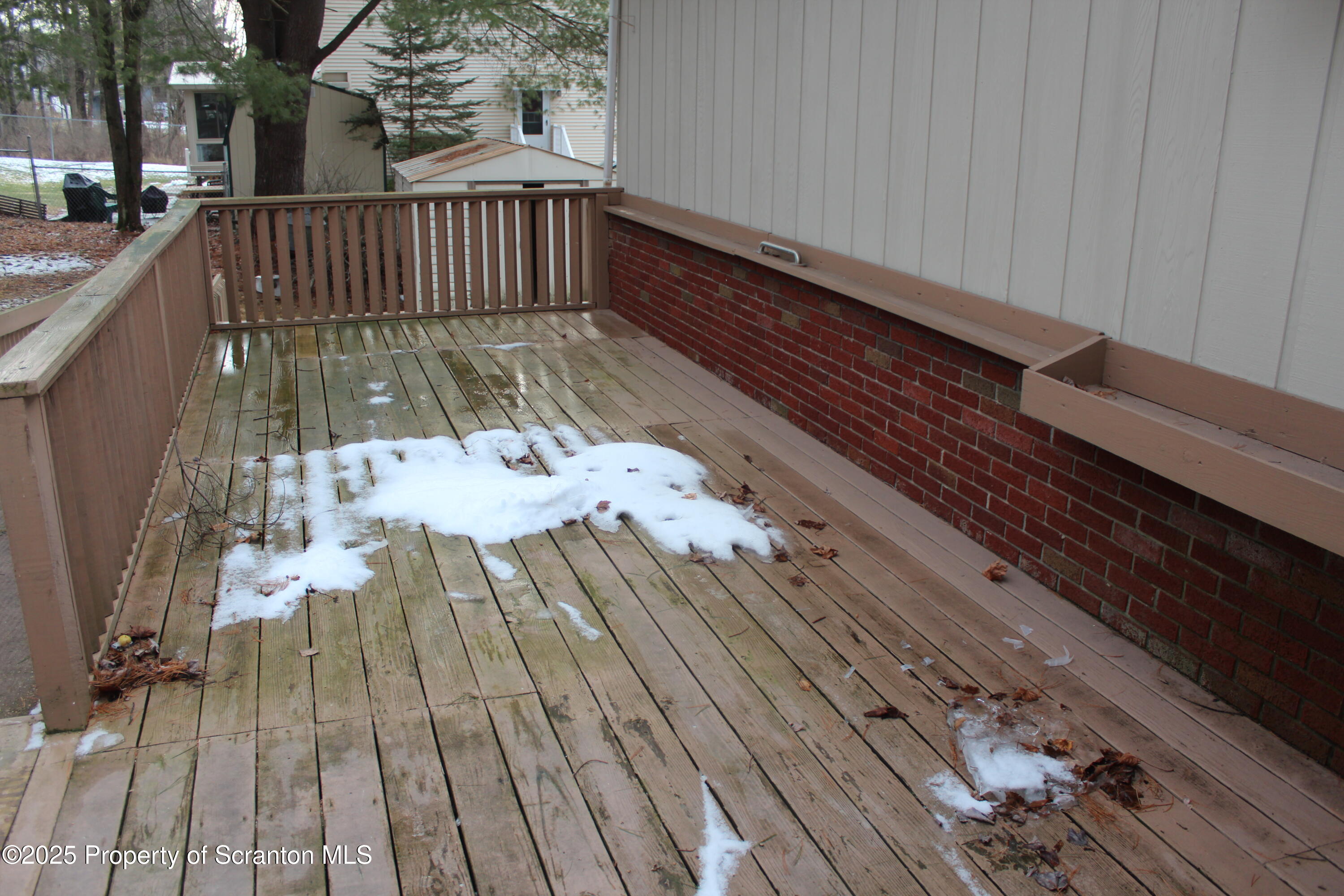 347 Terrace Avenue Shavertown, PA 18708 - Photo 40 of 59 a view of a wooden deck with furniture