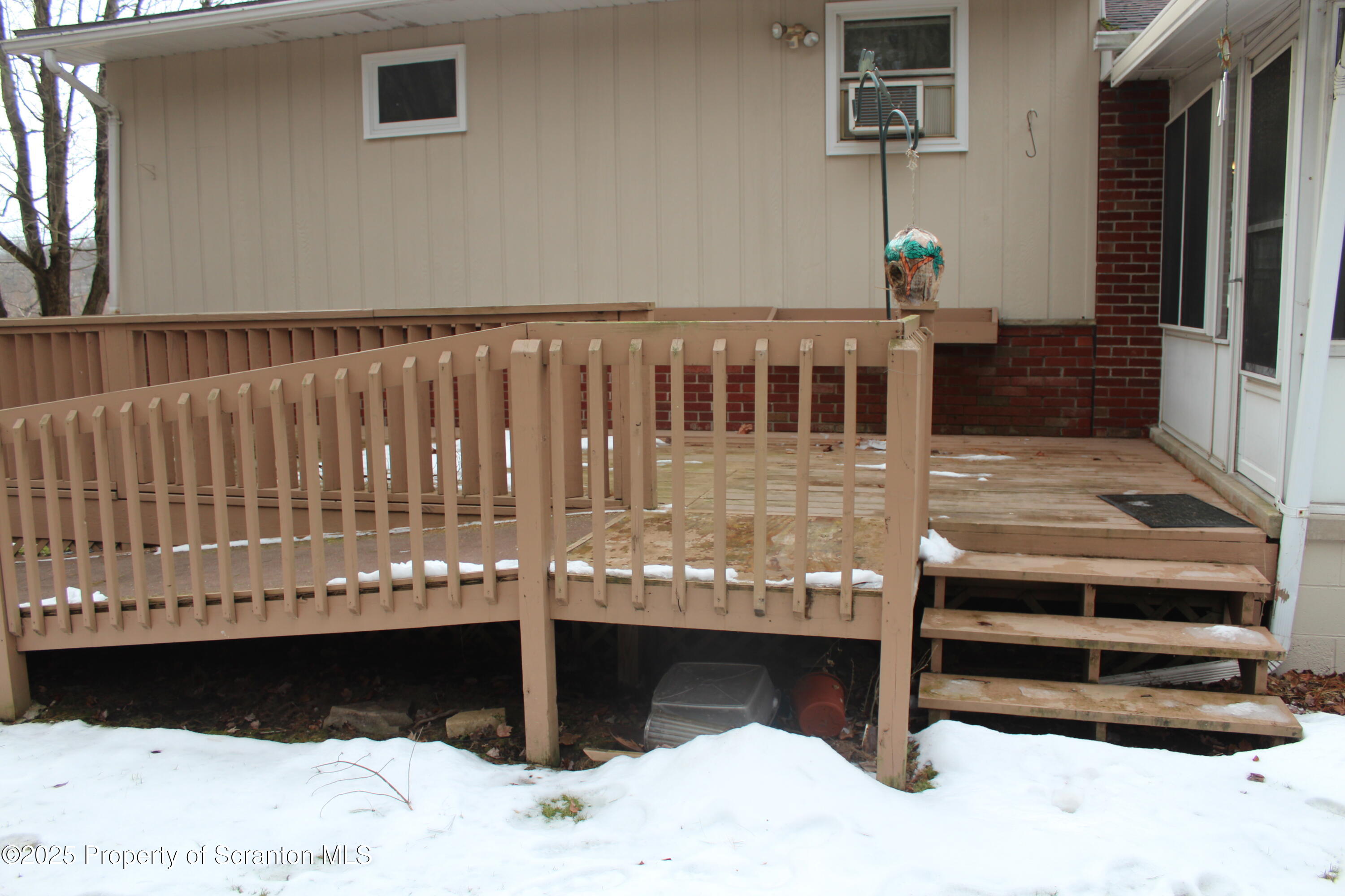 347 Terrace Avenue Shavertown, PA 18708 - Photo 41 of 59 a view of a balcony with wooden floor