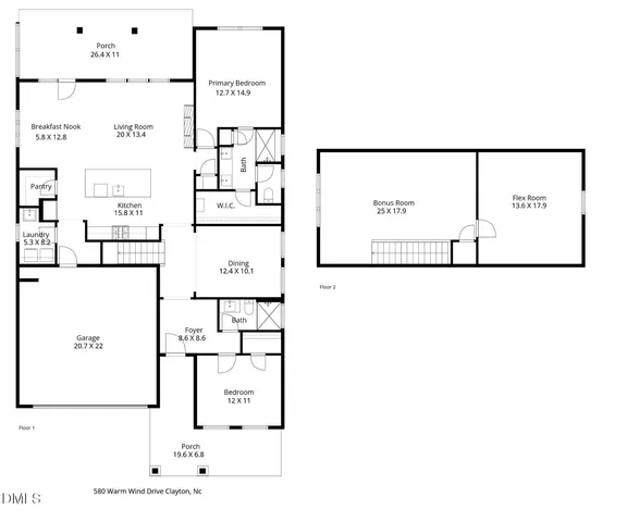 $440,000 | 580 Warm Wind Drive, Clayton, NC 27527