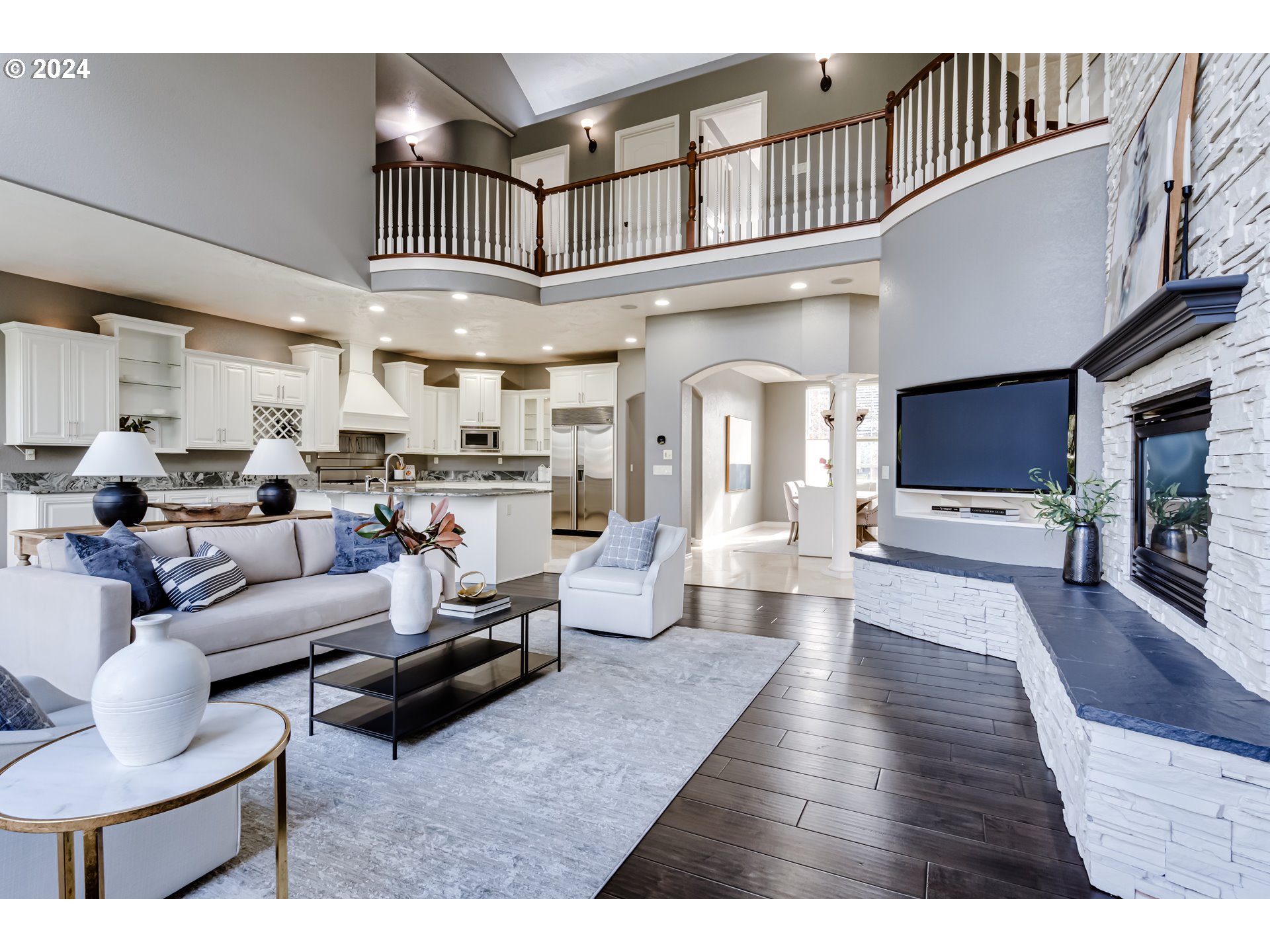 3740 Meadow View Drive Eugene, OR 97408 - Photo 16 of 46 a living room with furniture or chandelier and a wooden floor