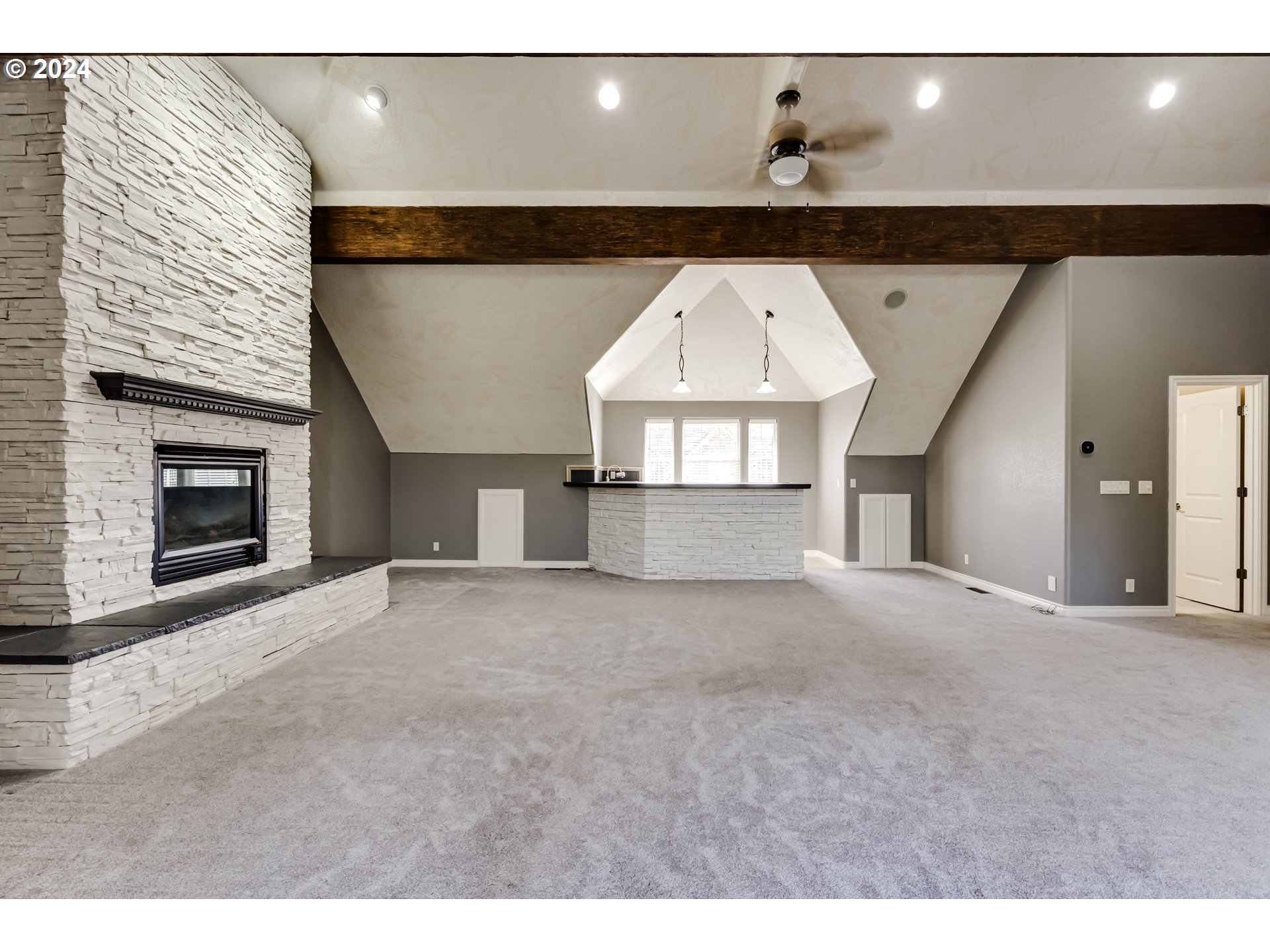 3740 Meadow View Drive Eugene, OR 97408 - Photo 21 of 46 a view of empty room with a fireplace