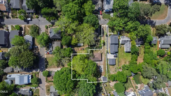 an aerial view of multiple house