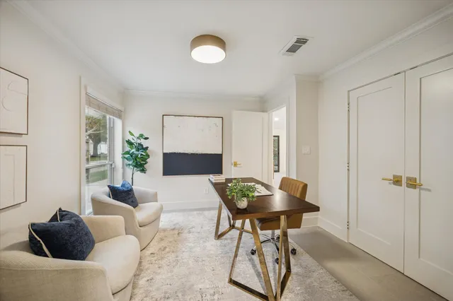 a aerial view of a house