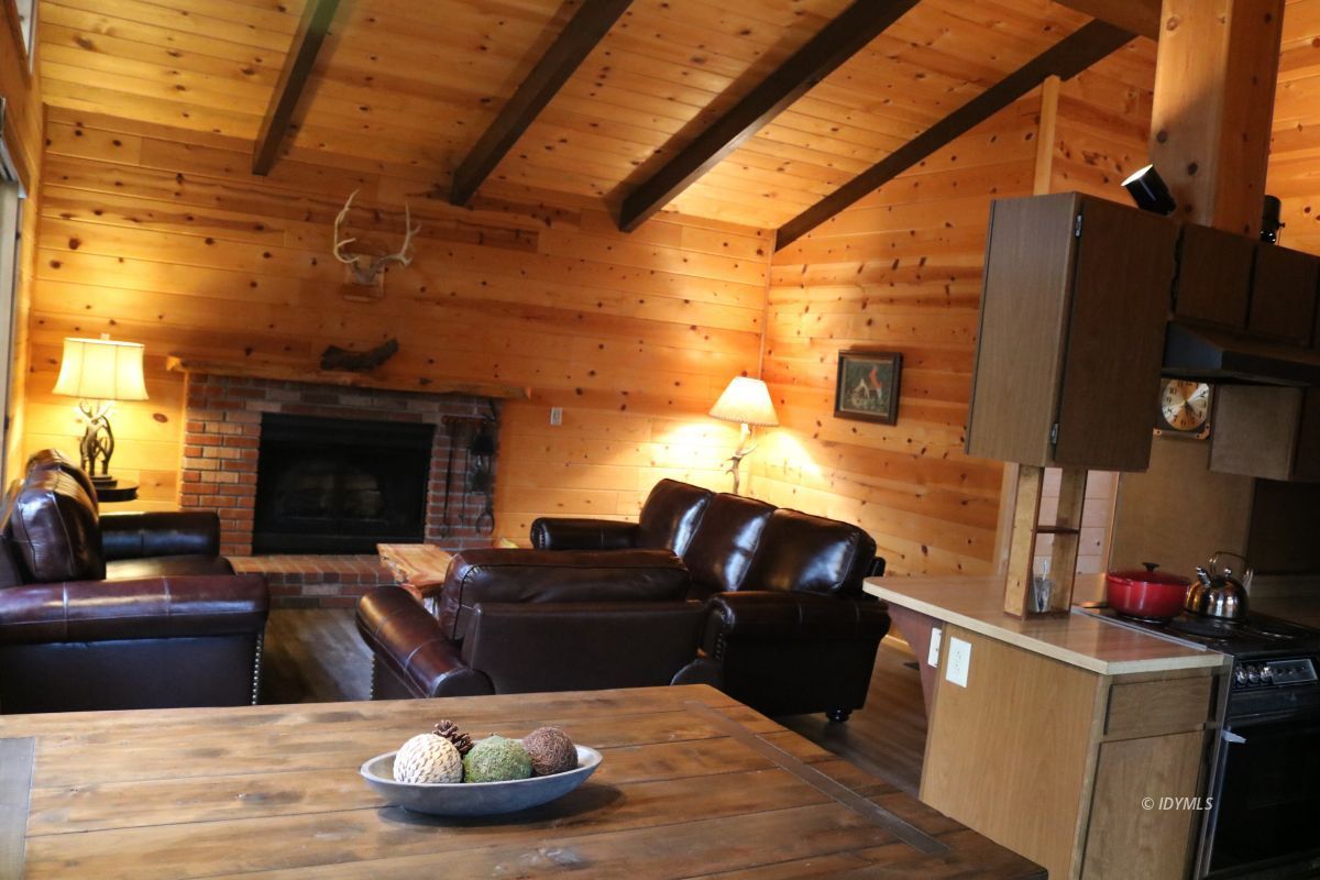 24796 Fern Valley Road Idyllwild, CA 92549 - Photo 8 of 20 a living room with furniture and a fireplace