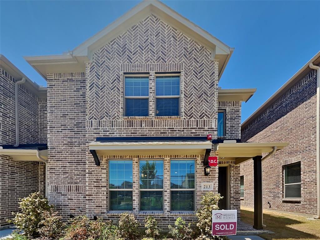 a front view of a multi story building