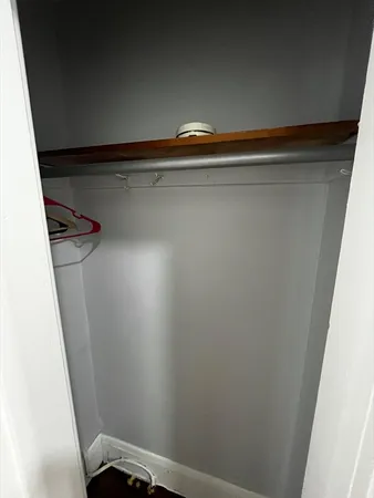 a close view of closet