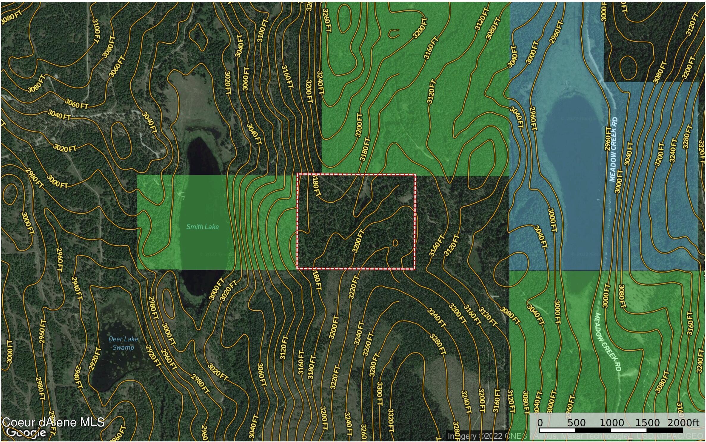 Nka Meadow Creek Road Bonners Ferry, ID 83805 - Photo 38 of 40 NKA Meadow Creek 50 acres map 2