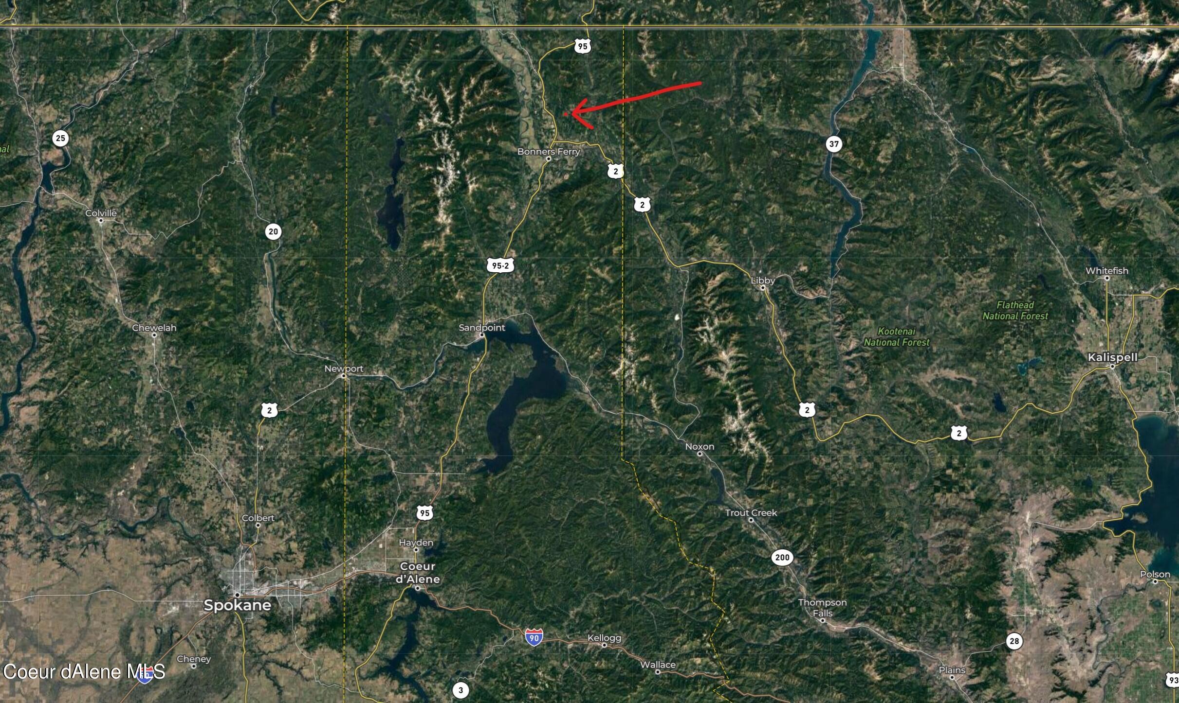 Nka Meadow Creek Road Bonners Ferry, ID 83805 - Photo 40 of 40 NKA Meadow Creek 50 acres map 4