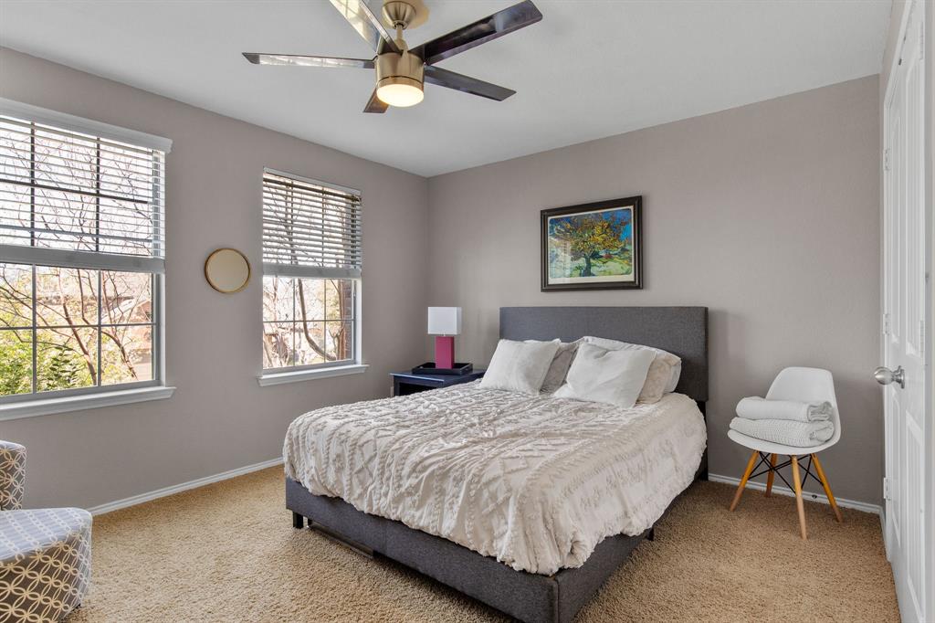 3213 Evening Wind Road Denton, TX 76208 - Photo 23 of 28 a bedroom with a bed and a window