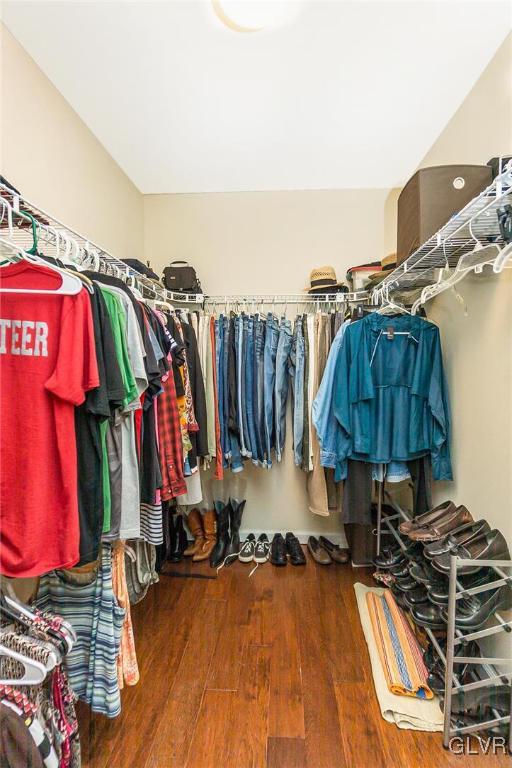 1163 Marfield Drive Nazareth, PA 18064 - Photo 43 of 46 a view of walk in closet with clothes and shoes
