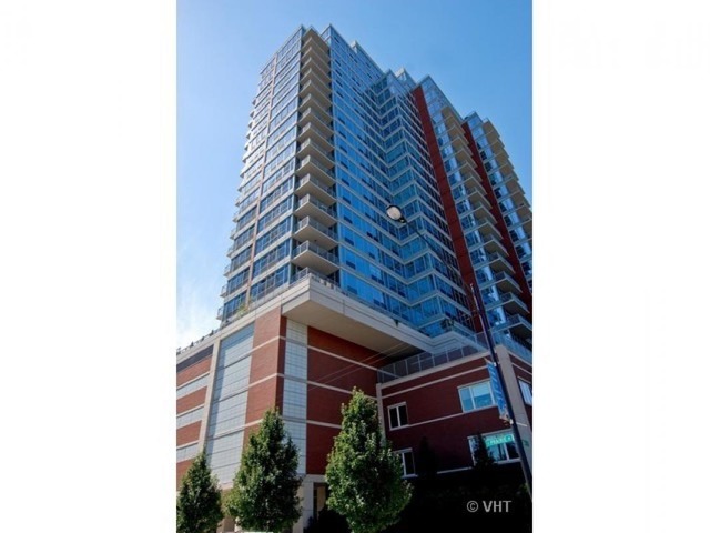 a view of a tall building