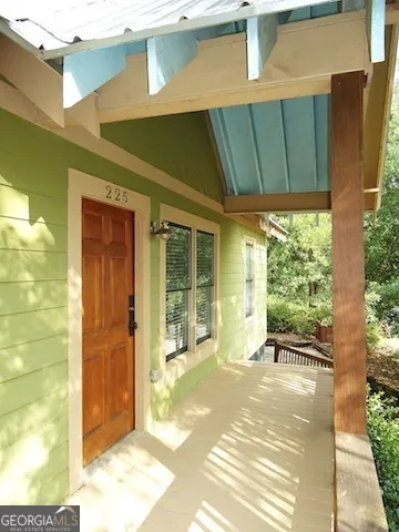 a view of a house with a outdoor space