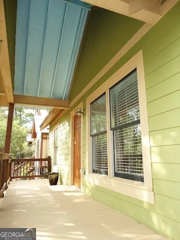 a view of a indoor porch