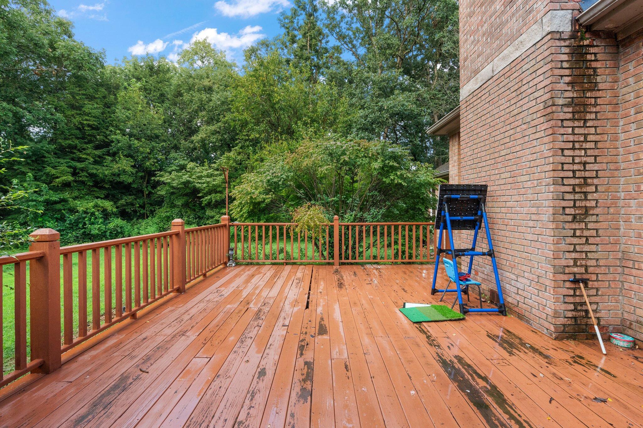 6614 Ridgeview Drive Demotte, IN 46310 - Photo 45 of 50 a view of deck with wooden floor and fence
