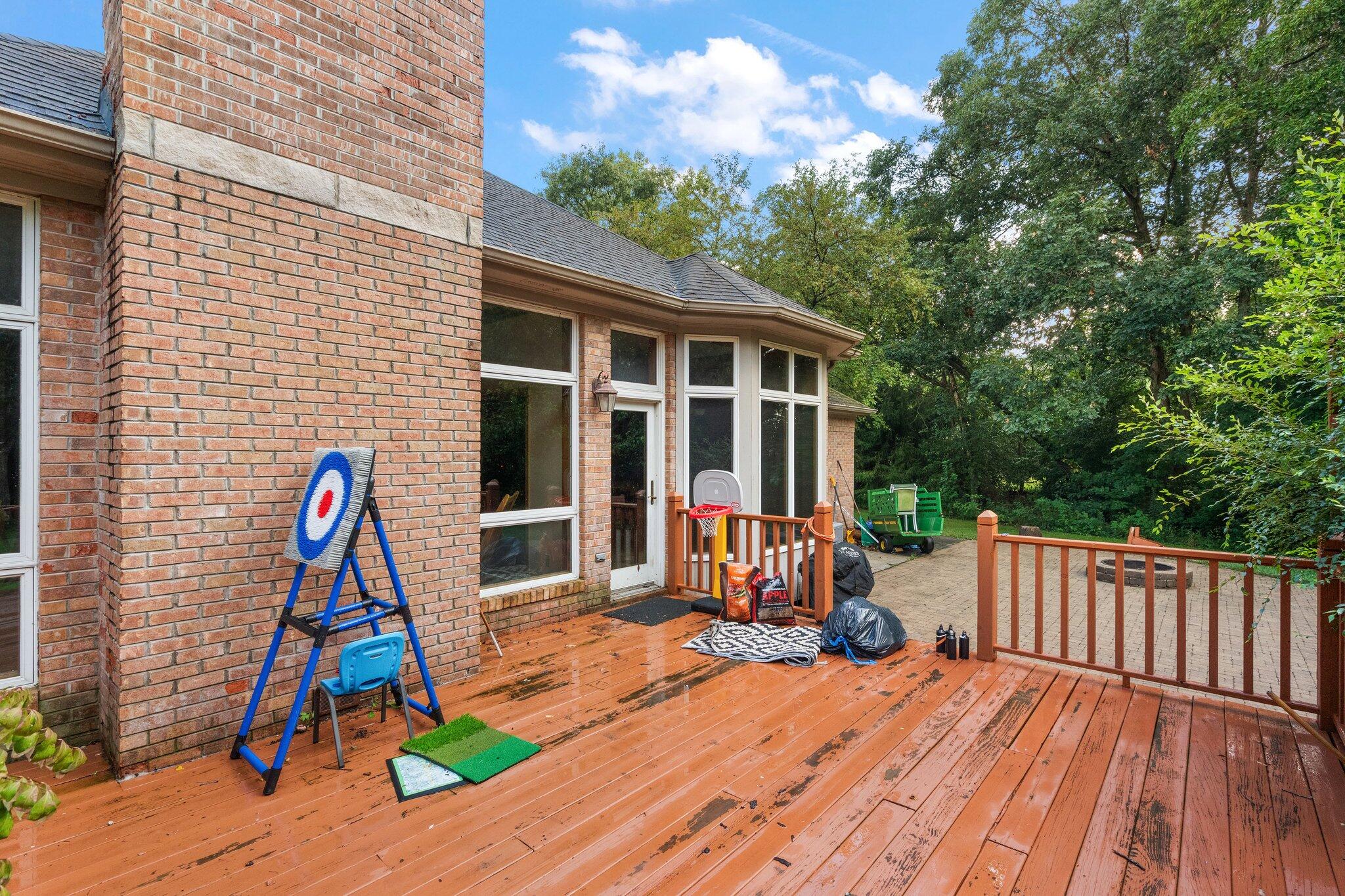 6614 Ridgeview Drive Demotte, IN 46310 - Photo 46 of 50 a view of backyard with deck and deck
