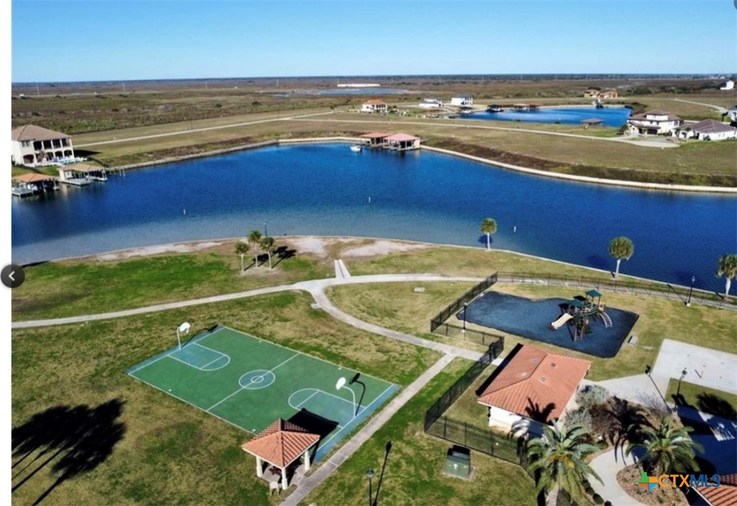 68 West Tuscany Way Port O'Connor, TX 77982 - Photo 4 of 15 an aerial view of a tennis court