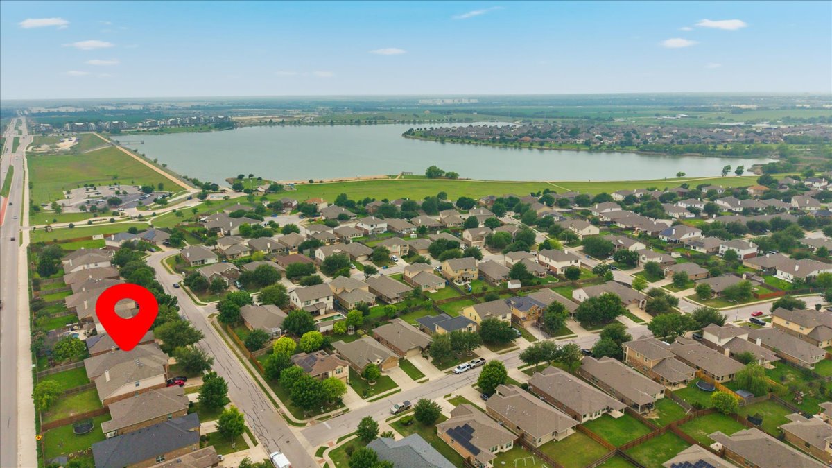 17812 Masi Loop Pflugerville, TX 78660 - Photo 37 of 38 Aerial perspective of a residential neighborhood with individual properties
