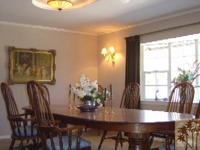 35680 Butterfly Peak Road Mountain Center, CA 92561 - Photo 13 of 19 a view of a dining room with furniture and a potted plant