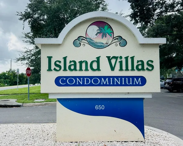 a sign that is on a pole