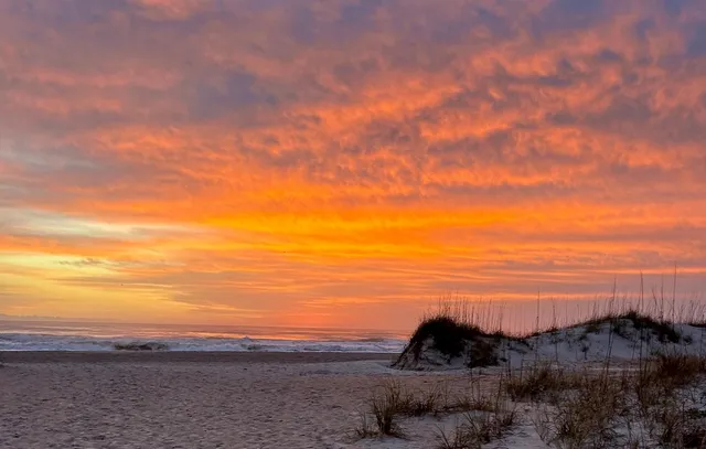 a view of sunset and ocean