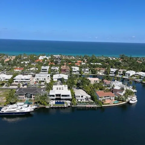 an aerial view of residential building with outdoor space