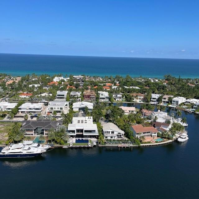 an aerial view of residential building with outdoor space