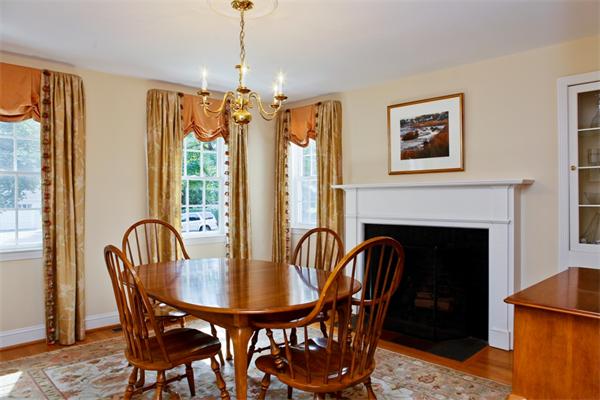 87 Winslow Road Newton, MA 02468 - Photo 5 of 9 a view of a dining room with furniture window and wooden floor
