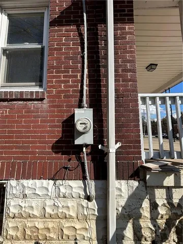 a close view of water heater room