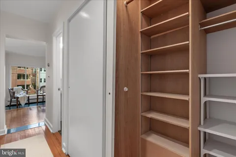 a view of walk in closet