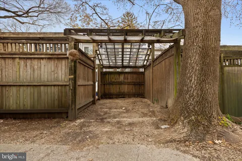 a backyard of a house