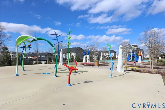 a park with lots of palm trees