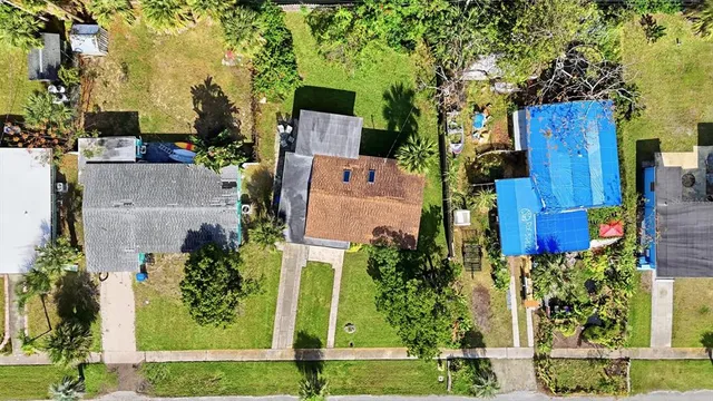 an aerial view of a city