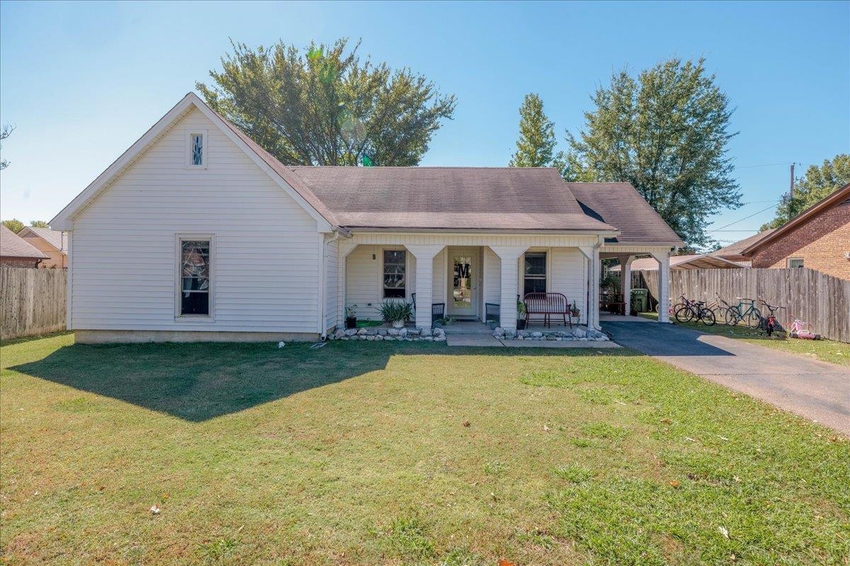 4357 Water Briar Road Millington, TN 38053 - Photo 1 of 29 View of front of property with a carport, covered porch, and a front yard